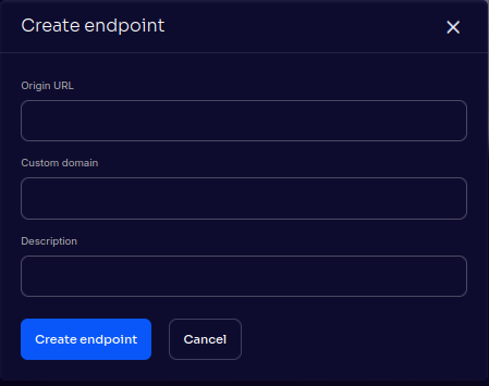 Create Endpoint